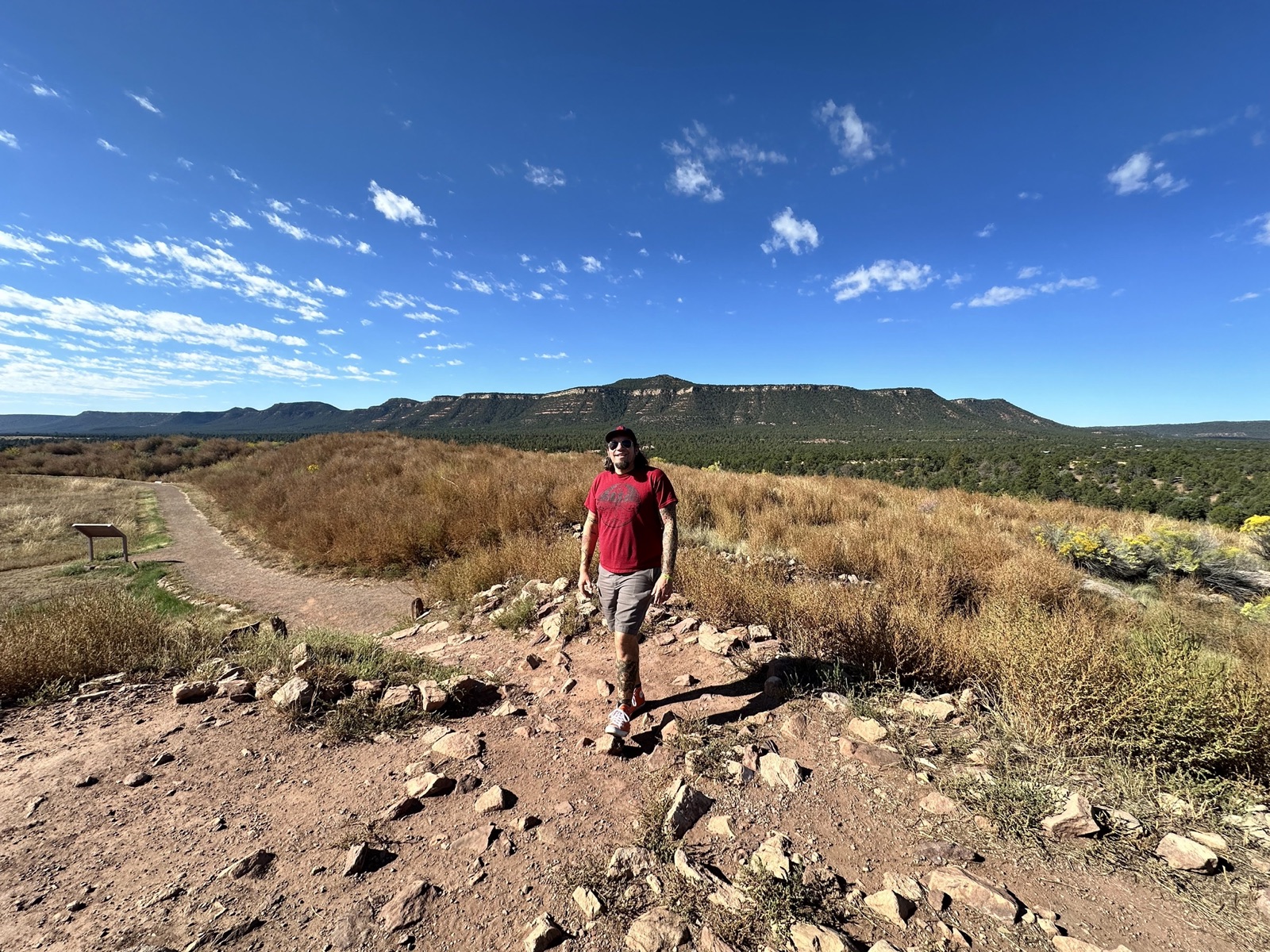 Zach Schweitzer visiting Pecos National Historic Park, New Mexico